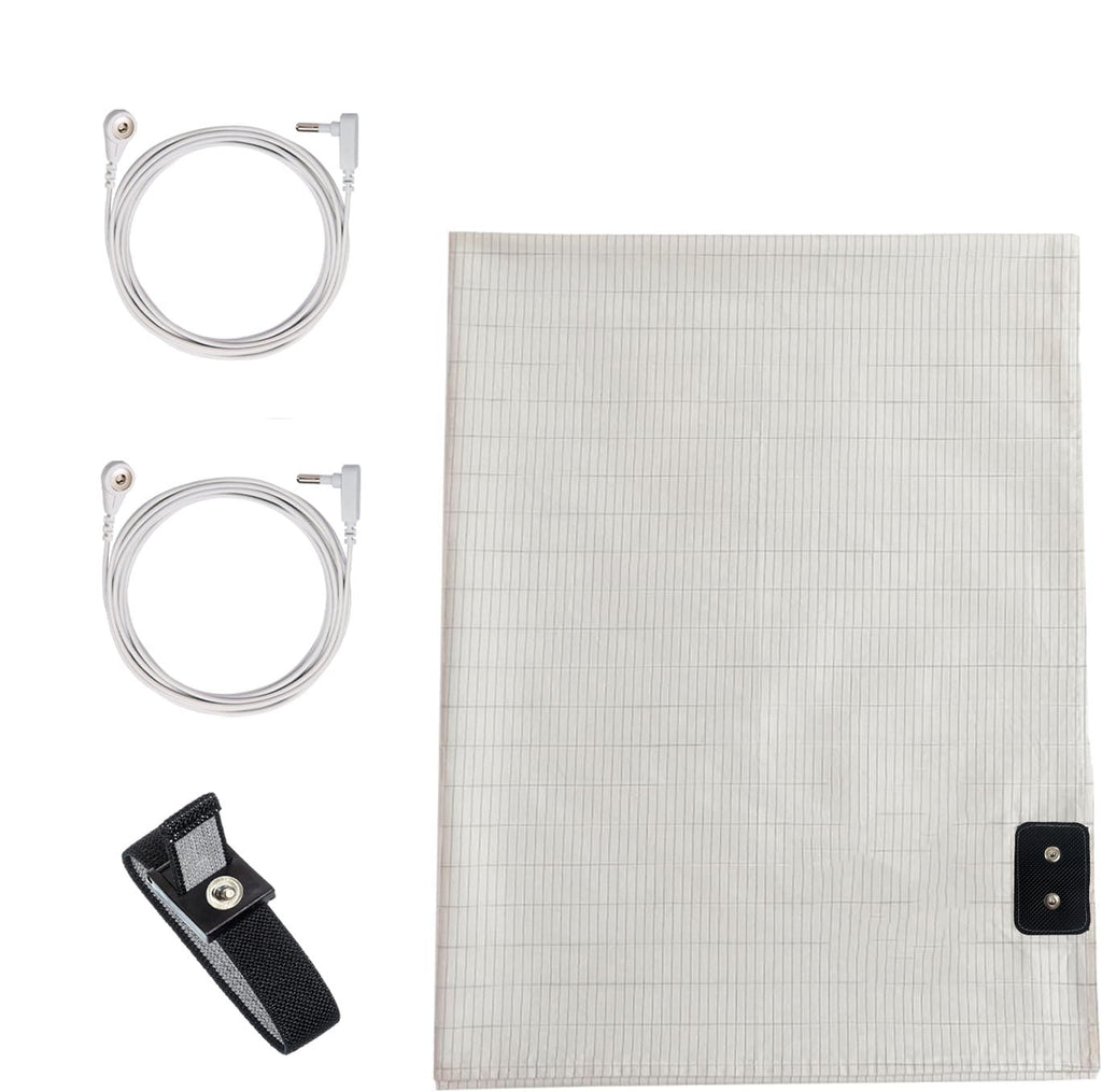 Cooling Sateen Grounding Sheets 39 * 75 inch, Conductive Grounding Sheets with Grounding Cord, Grounding Sheets for Earth with Silve... - Breathable Egyptian Cotton Flat & Fitted Sheets - Default Title