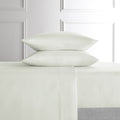 Ultra-Soft 4-Piece White Lyocell & Linen Blend Percale Bed Sheet Set, Queen - Luxury Bed Sheet Set with Deep Pockets - Default Title