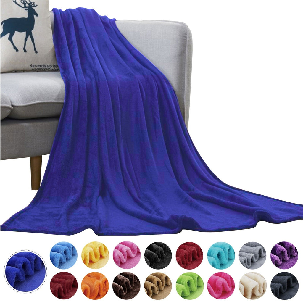 Lightweight Warm Large Navy Fleece Throw Blankets, Throw Size Soft Fuzzy Blanket for Women Men and s, All Season Lightweight Microfibe... - Lightweight Plush Warm Blanket for All Seasons - Default Title