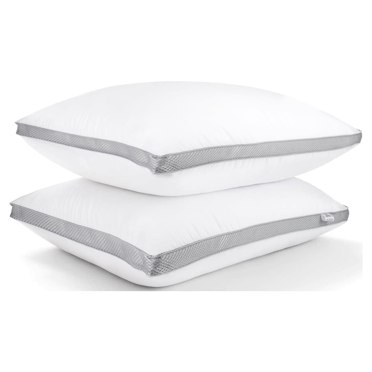 Hotel Collection 2 Pack Cotton Down Alternative Pillows,Queen Size Bed Pillows Gusseted Hypoallergenic - Decorative Throw Pillow Cushion for Sofa & Bed - Default Title