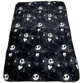 Lightweight Warm Nightmare Before Christmas Jack Skellington 62x90 Plush Throw Blanket, 100% Polyester - Cozy Fleece Throw Blanket for Couch & Bed - Default Title