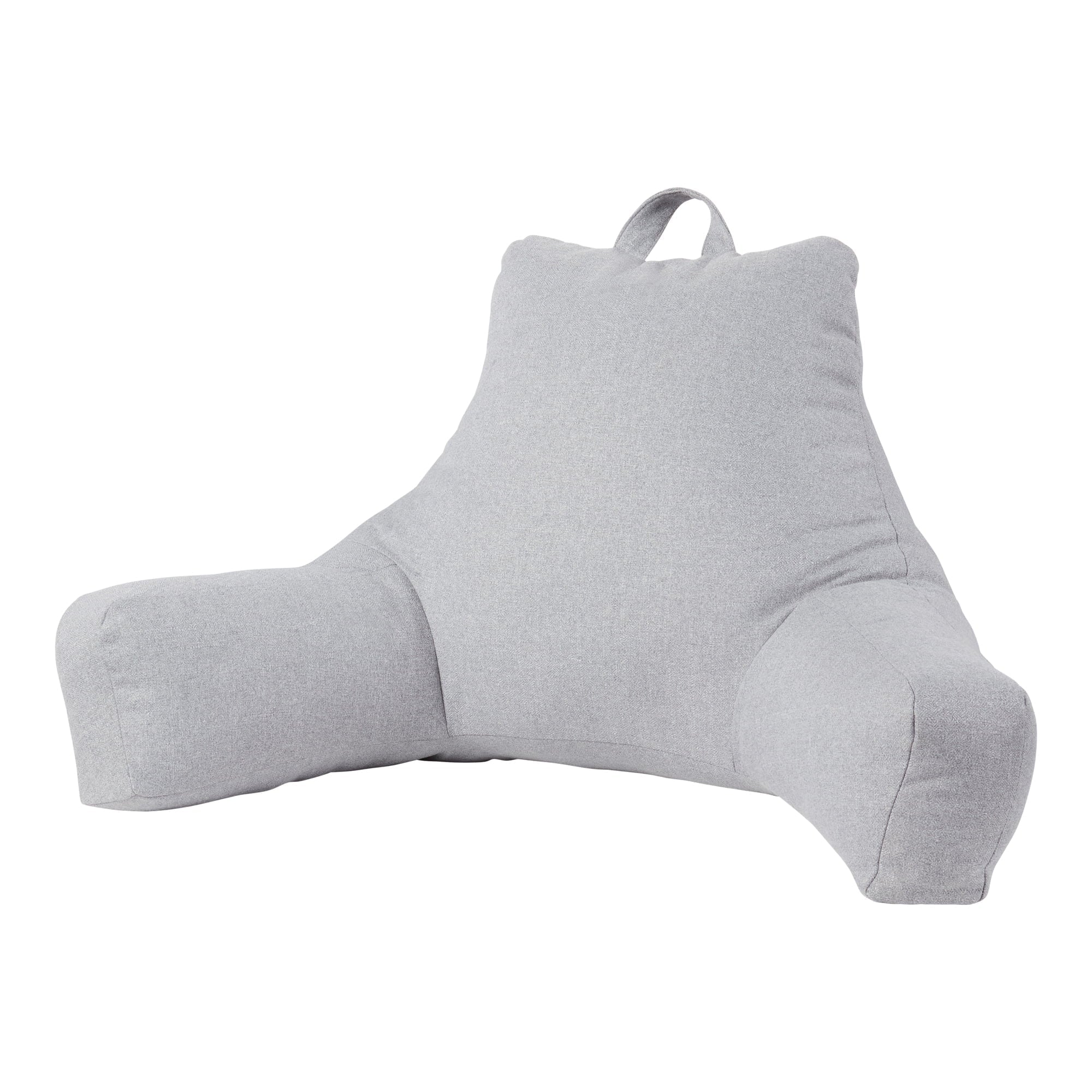 Fluffy Shredded Jumbo Cement Gray Polyester Bed Rest Pillow - Ergonomic Memory Foam Pillow for Neck Pain Support - Default Title