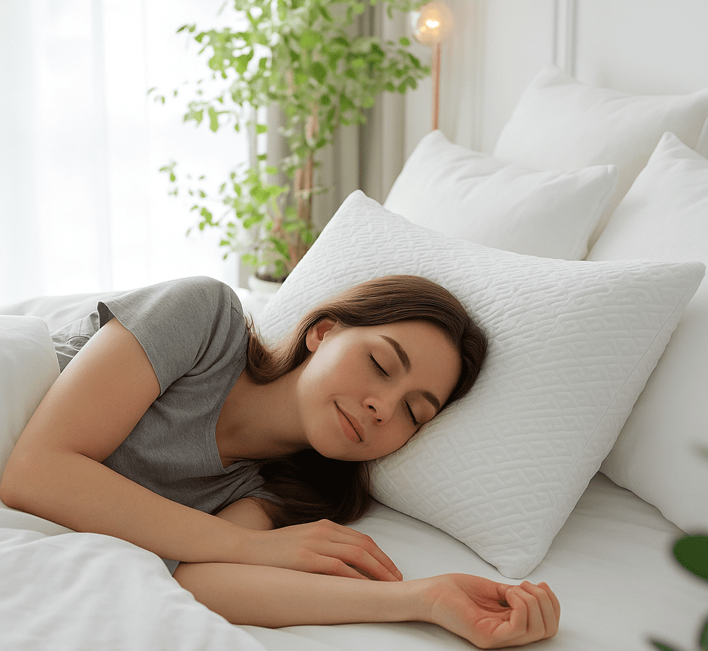 Hotel Collection King Size Bamboo Pillow, Memory Foam Bed Pillows with Washable Pillowcases, King (1 Pack) - Hotel Quality Plush Sleeping Pillows - Default Title
