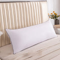 Decorative Plump Long Pillows For Bed King Clearance! 100*48cm White Gentle Support Soybean Pillow, Comfortable Breathable Bed Pillows... - Decorative Throw Pillow Cushion for Sofa & Bed - Default Title
