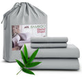 Ultra-Soft Rayon - 4 Piece Cooling Bed Sheets Set, Gray - Cooling Hotel Quality Bedding Sheets and Pillowcases - Default Title
