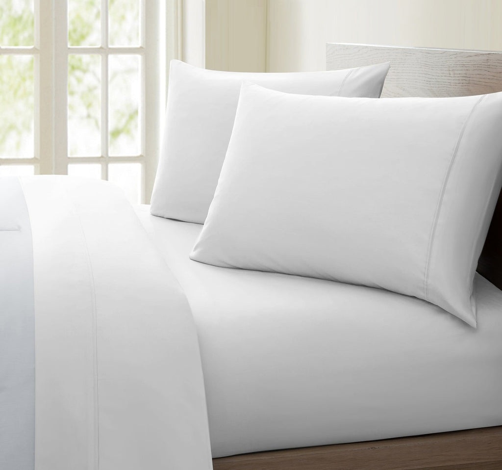 Premium Egyptian Cotton Luxurious Collection 1000 Thread Count 100% Cotton Bed Sheet Set (Twin XL, White) - Cooling Hotel Quality Bedding Sheets and Pillowcases - Default Title