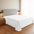 Cooling Sateen 100% Organic Cotton Percale Flat Sheet Twin Size - 1 PC Flat Sheet, White - Crisp, Cool and Strong Bed Linen, Top She... - Cooling Hotel Quality Bedding Sheets and Pillowcases - Default Title
