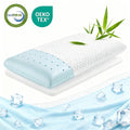 Fluffy Shredded Memory Foam Pillow for Bed, Cooling Pillow with Extra Height Pad, Supportive Bed Pillow for Side, Back & Hot Sleepers... - Ergonomic Memory Foam Pillow for Neck Pain Support - Default Title