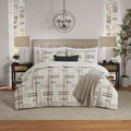 All-Season Full/Queen Comforter Set, All-Season, 5-Piece, Tan Modern - Cloud-Like Soft Lightweight Bed Comforter - Default Title