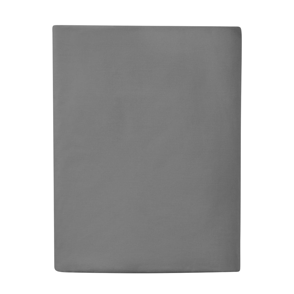 Premium Egyptian Cotton Easy Care 300 Thread Count Solid Soothing-Gray CVC Cotton Blend Fitted Sheet, King (Adult) - Premium Ultra-Soft Pillowcase Pair for Sleeping - Default Title