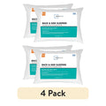 Fluffy Shredded Back & Side Sleeper Bed Pillow, Standard/Queen - Extra Firm Support (4 Pack) - Decorative Throw Pillow Cushion for Sofa & Bed - Default Title