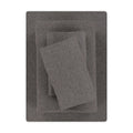 Wrinkle-Resistant Cotton Rich Extra Soft Jersey Bed Sheet Set, Queen, Charcoal, 4 Pieces - Cooling Hotel Quality Bedding Sheets and Pillowcases - Default Title