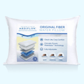 Fluffy Shredded Fiber Water Pillow: Adjustable Pillow for Neck Pain Relief, Pillow for Side, Back, and Stomach Sleepers, The Original... - Hotel Quality Plush Sleeping Pillows - Default Title