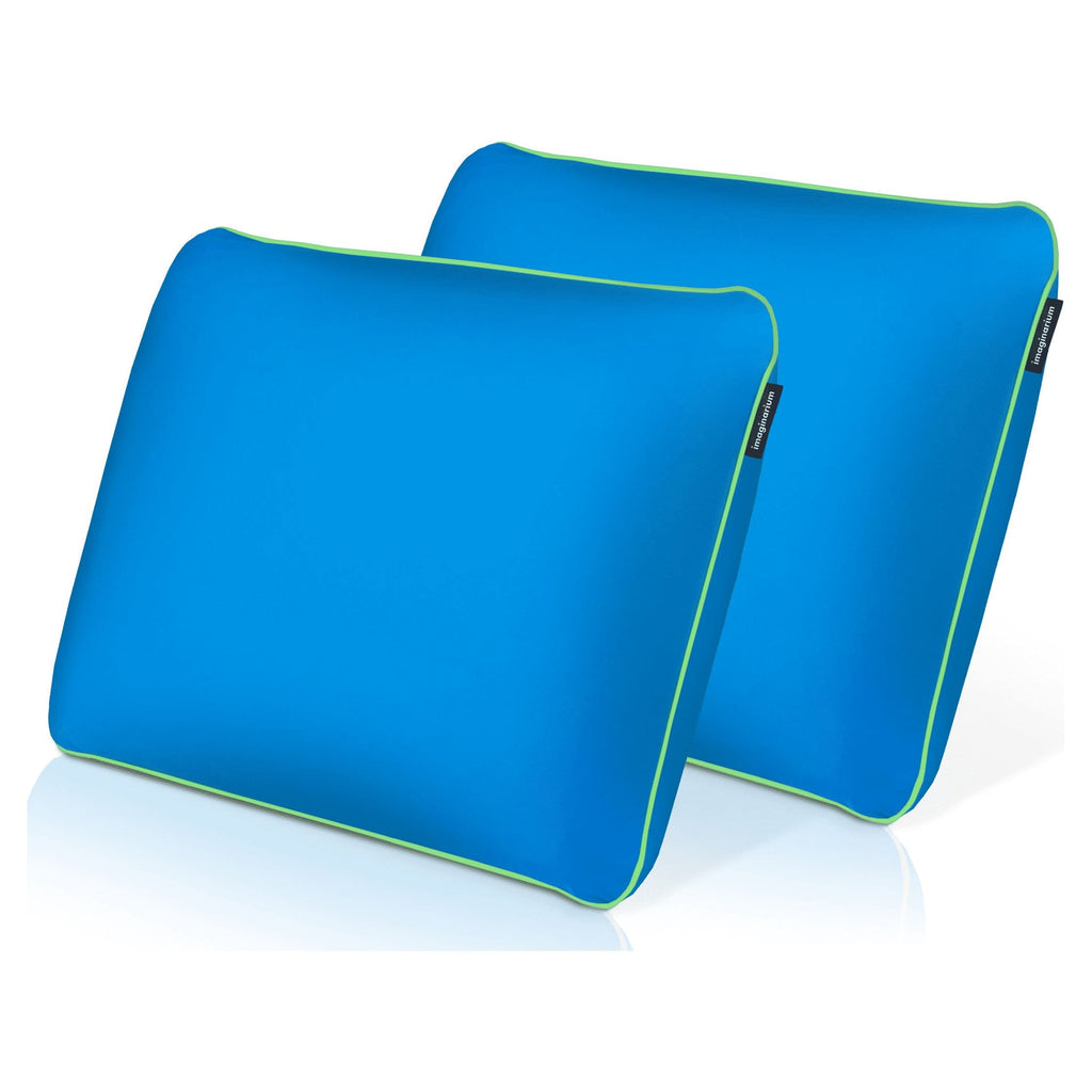 Orthopedic Support Memory Foam Fun Pillow with Cool-to-the-Touch Cover, Standard/Queen, Cosmic Blue, 2 Pack - Orthopedic Shredded Foam Bed Pillow Set - Default Title