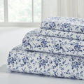 Premium Egyptian Cotton 3-Piece Brittany Printed Cotton Flannel Adult Bed Sheet Set, Twin - Premium Ultra-Soft Pillowcase Pair for Sleeping - Default Title