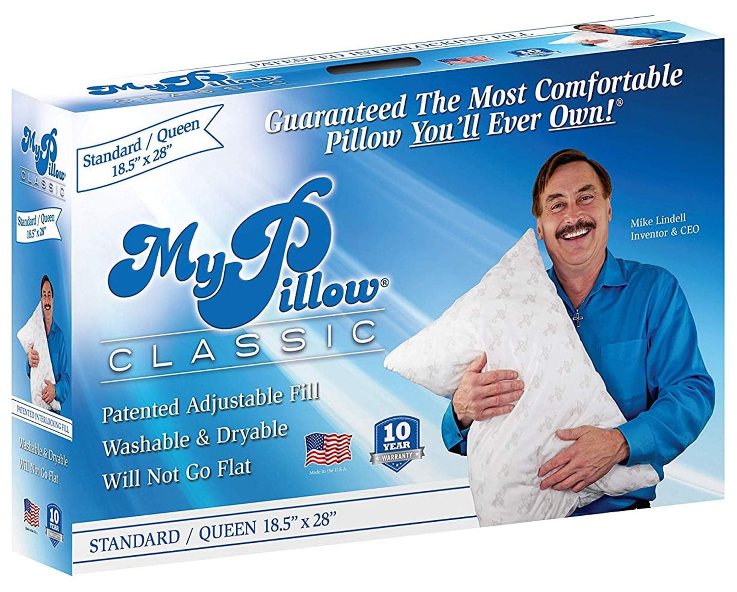 Hotel Collection Foam Queen Size Bed Deep Sleep Pillow, White Medium Fill - Orthopedic Shredded Foam Bed Pillow Set - Default Title