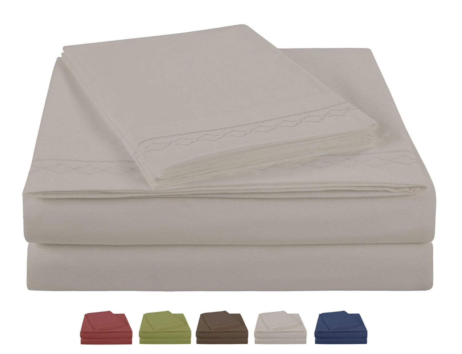 Wrinkle-Resistant Luxury Silver Gray Microfiber bed Sheet Sets, 4-pieces, Twin size - Luxury Bed Sheet Set with Deep Pockets - Default Title