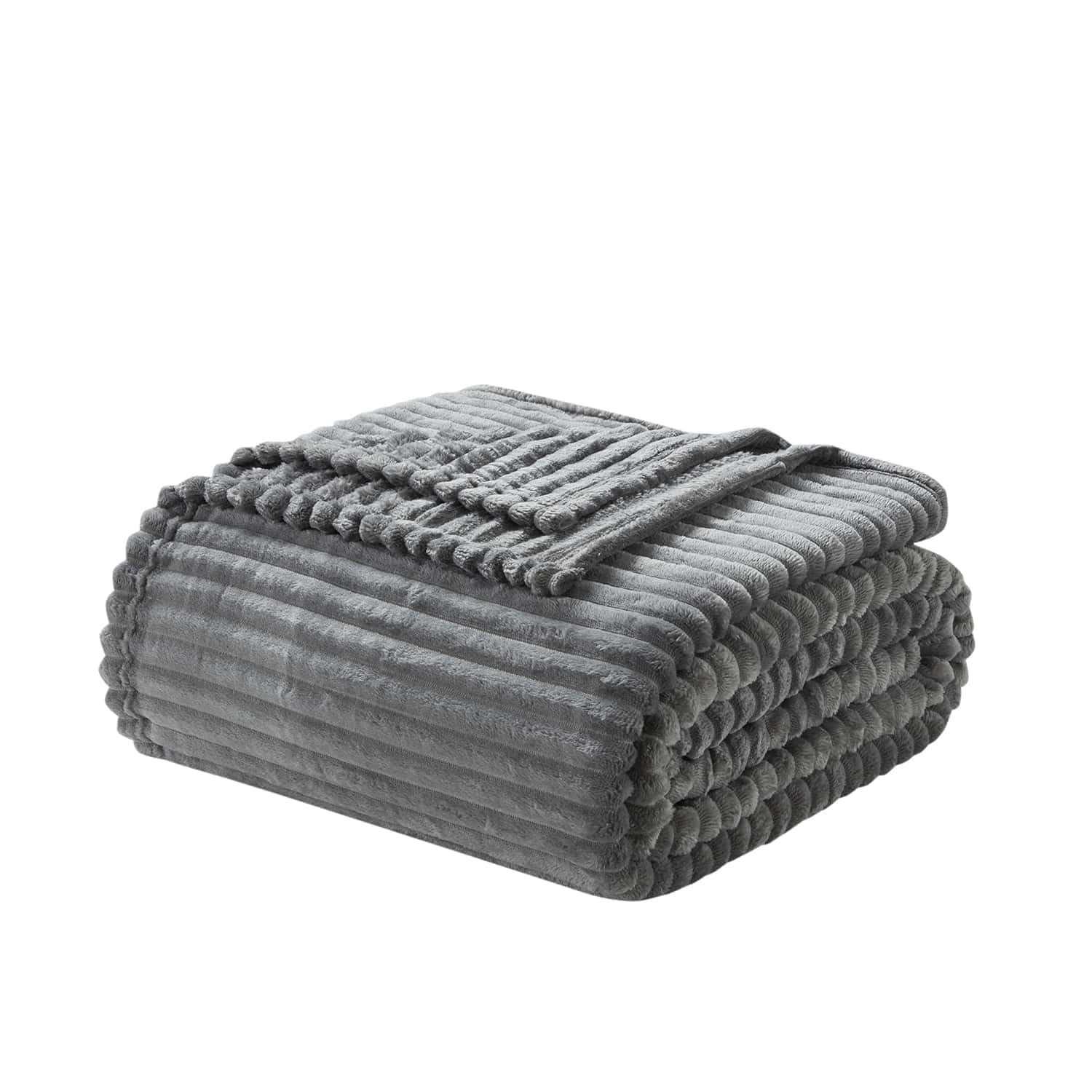 Lightweight Warm Cut Plush Fleece Blanket, Soft Lightweight Fuzzy Luxury Throw Size Bed Blankets for Bed, Throw, Gray - Cozy Fleece Throw Blanket for Couch & Bed - Default Title