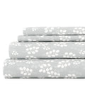 Breathable Luxury 4 Piece Pattern Microfiber Bed Sheets Set, Gray Wheat, Full - Cooling Hotel Quality Bedding Sheets and Pillowcases - Default Title