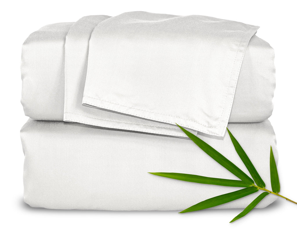 Ultra-Soft Sheets King Size Bed Sheet 4 Piece Set, Genuine 100% Organic Bamboo Viscose, Luxuriously Soft & Cooling, Double Stitc... - Cooling Hotel Quality Bedding Sheets and Pillowcases - Default Title