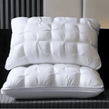 Fluffy Shredded Queen Size Bed Pillows Set of 2, Hotel Quality, Down Alternative Gusseted Bed Pillows for Side, Back, or Stomach Slee... - Orthopedic Shredded Foam Bed Pillow Set - Default Title