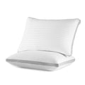 Ergonomic Memory Foam Bed Pillows for Sleeping, Queen Size Set of 2, Sandwich Mesh with Breathable Sides, Premium Medium pillows for Back, ... - Orthopedic Shredded Foam Bed Pillow Set - Default Title