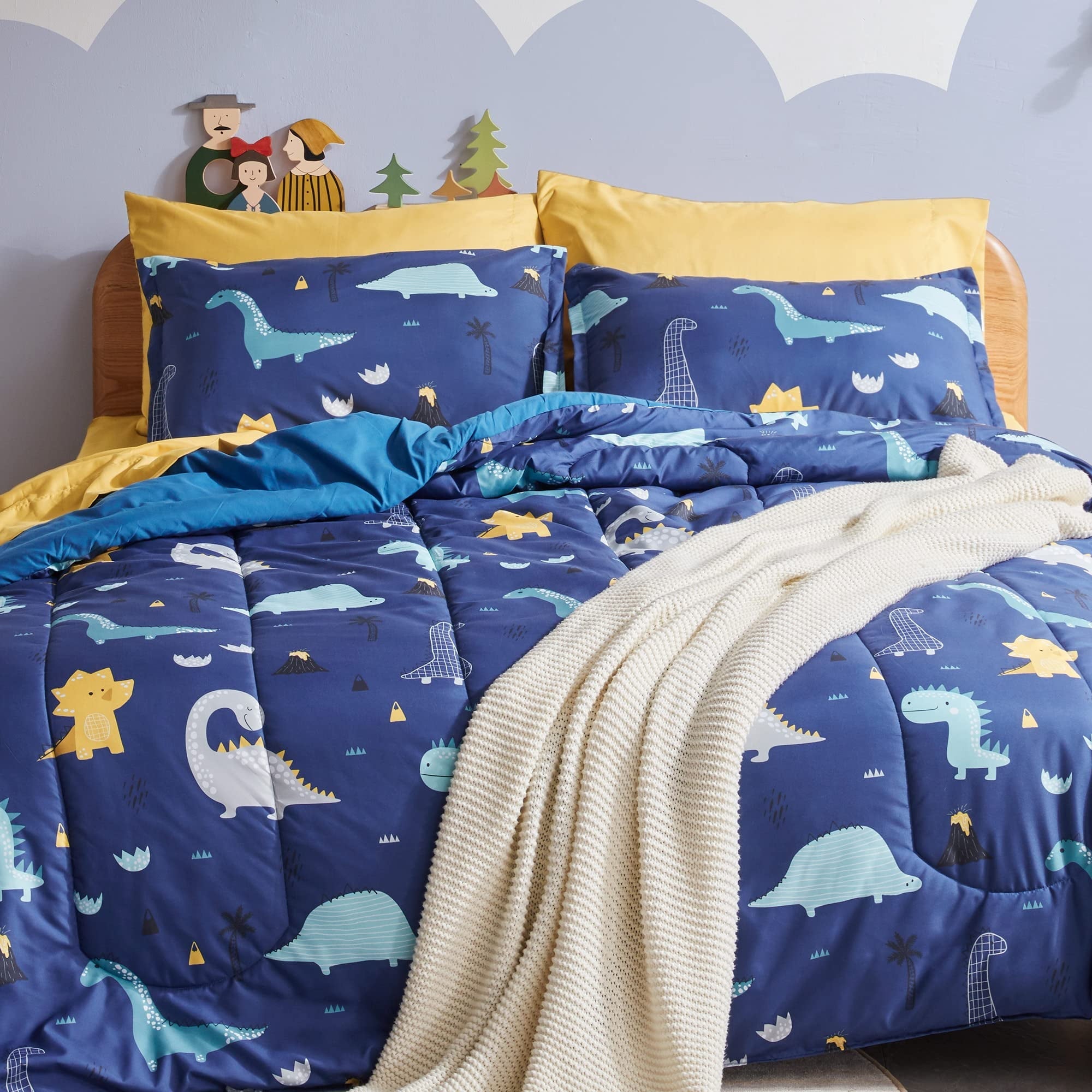 Hypoallergenic Cloud Kids Bedding Comforter Set Twin/Twin Xl Size - Super Soft & Cute Printed 2-Piece Comforter Set All Seasons for Boys, ... - Luxurious Quilted Duvet Cover Set - Default Title