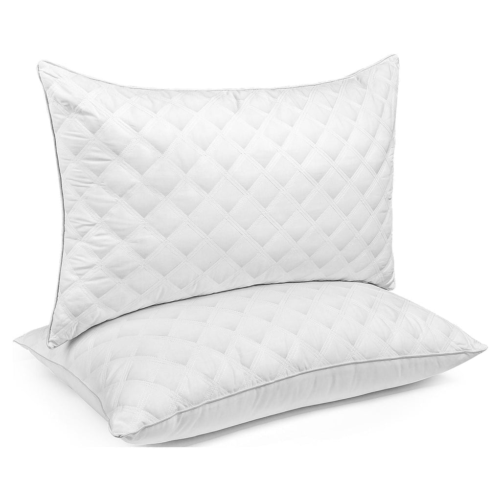 Hotel Collection Bed Pillows Queen Size Set of 2 Pillows for Bed 2 Pack Cooling Hotel Collection Down Alternative Pillows 20 x 30 inches - Ergonomic Memory Foam Pillow for Neck Pain Support - Default Title