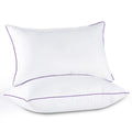 Ergonomic Memory Foam Pillows Standard Size Set of 2, Hotel Down Alternative Sleeping Bed Pillows for Side Back Stomach Sleepers - Orthopedic Shredded Foam Bed Pillow Set - Default Title