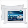 Ergonomic Memory Foam Comfy Sleep Bed Pillow Queen Size, Pack of 2 - Hotel Quality Plush Sleeping Pillows - Default Title