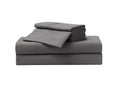 Cooling Sateen So Soft 3-Piece Dark Gray Sheet Set, Twin - Premium Ultra-Soft Pillowcase Pair for Sleeping - Default Title