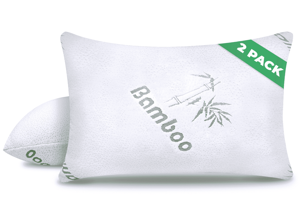 Hotel Collection Memory Foam Pillows Queen Size Set of 2 - Cooling Bed Pillows for Sleeping - Back, Stomach, Side Sleeper Firm, Comfy ... - Orthopedic Shredded Foam Bed Pillow Set - Default Title
