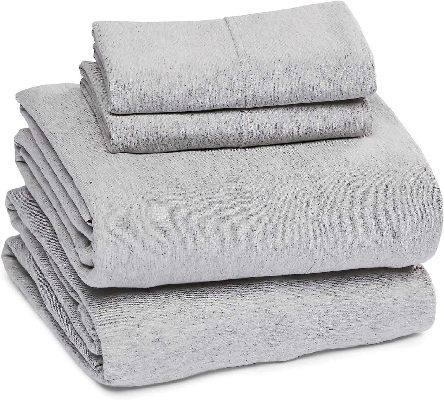 Ultra-Soft Jersey Knit Full Size Sheets 4pc|100% T-Shirt Cotton Blend Super Soft Breathable Jersey Sheets Full Size Bed, Stretch... - Luxury Bed Sheet Set with Deep Pockets - Default Title