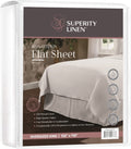 Premium Egyptian Cotton Oversized King Size Flat Sheet for Bed - 100% Cotton - Durable and Comfortable with 200 Thread Count - Soft, Breathea... - Breathable Egyptian Cotton Flat & Fitted Sheets - Default Title