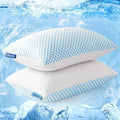 Ergonomic Memory Foam 2 Pack Cooling Pillow for Sleeping, Memory Foam Pillows Cool Bed Pillows Hotel Reversible Pillow with Washable Remova... - Decorative Throw Pillow Cushion for Sofa & Bed - Default Title