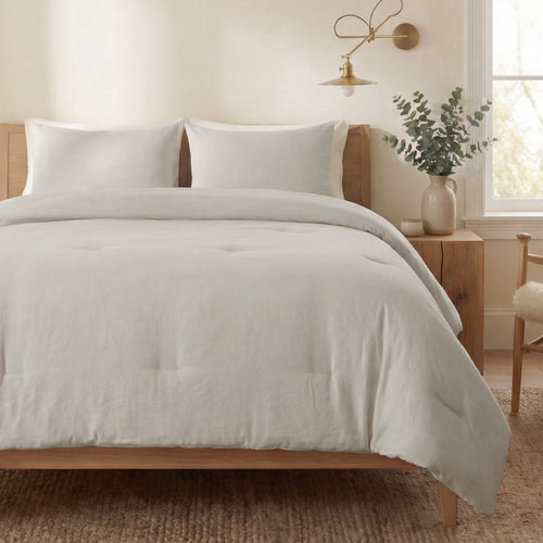 All-Season 3 Pieces Queen Comforter Bedding Set, Beige Bed Comforter Set for All Seasons, 1 Lightweight Prewashed Comforter and ... - Hypoallergenic Ultra-Fluffy Quilt for Winter - Default Title