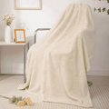 Super Soft Flannel Ultra Soft Throw Blanket, Warm Cozy Blankets for Couch Bed Chair, Breathable and Lightweight Blankets for All Seasons... - Luxury Knitted Decorative Throw Blanket with Fringes - Default Title