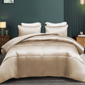 All-Season 3-Piece Reversible Silky Soft King Size Comforter Bedding Set, Luxurious Satin Comforters with 2 Satin Pillowcases, L... - Cloud-Like Soft Lightweight Bed Comforter - Default Title