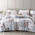 Fluffy Down Alternative 3-Piece Queen Comforter Set, Soft Reversible Bedding Comforter Sets, Patchwork Printed Down Alternative Comforter Duv... - Hypoallergenic Ultra-Fluffy Quilt for Winter - Default Title