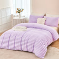 Fluffy Down Alternative Fleece Twin Comforter Set, Light Purple Super Soft Furry Plush Bedding, Luxury Fluffy Fuzzy Heavy Bed Set for Winter ... - Hypoallergenic Ultra-Fluffy Quilt for Winter - Default Title
