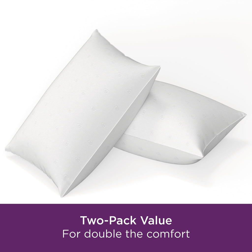 Ergonomic Memory Foam Bed Pillows, Standard/Queen (2 Count) - Ergonomic Memory Foam Pillow for Neck Pain Support Detail
