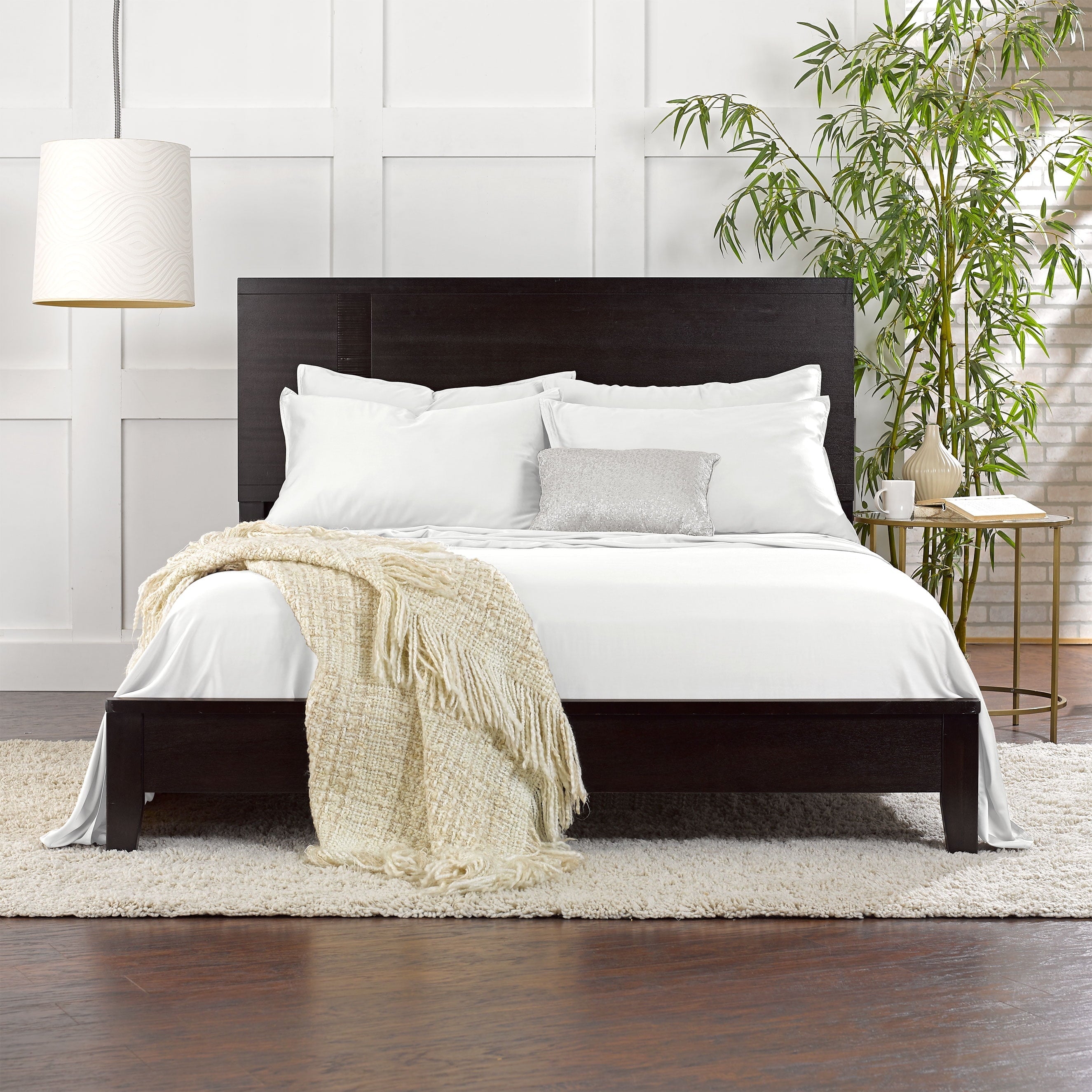 Ultra-Soft Sheets King Size Bed Sheet 4 Piece Set, Genuine 100% Organic Bamboo Viscose, Luxuriously Soft & Cooling, Double Stitc... - Cooling Hotel Quality Bedding Sheets and Pillowcases Detail
