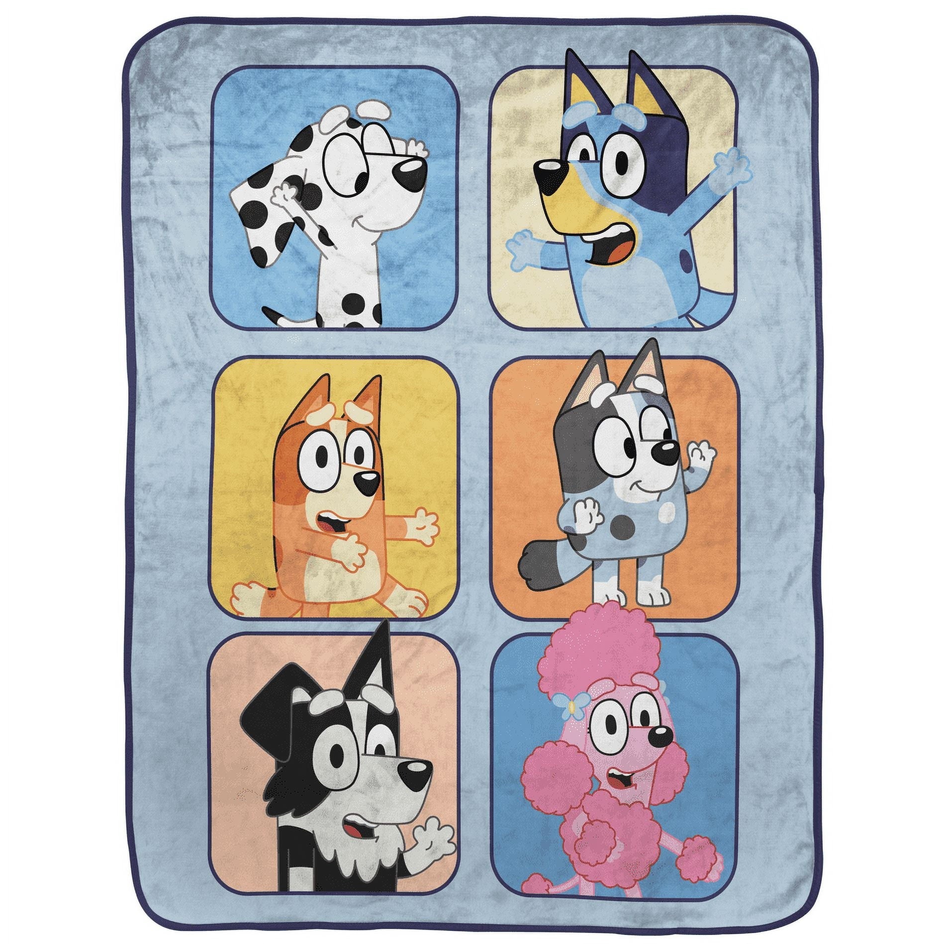 Super Soft Flannel BBC & Friends 40x50 Throw Blanket - Super Soft Reversible Sherpa Flannel Blanket Detail