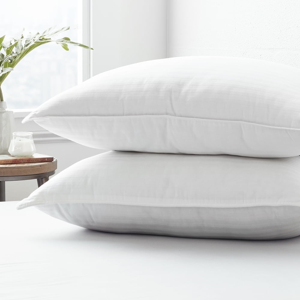 Fluffy Shredded Bed Pillow 2-Pack Standard/Queen Size For All Sleep Styles - Back, Side and Stomach Sleepers - Ergonomic Memory Foam Pillow for Neck Pain Support Detail