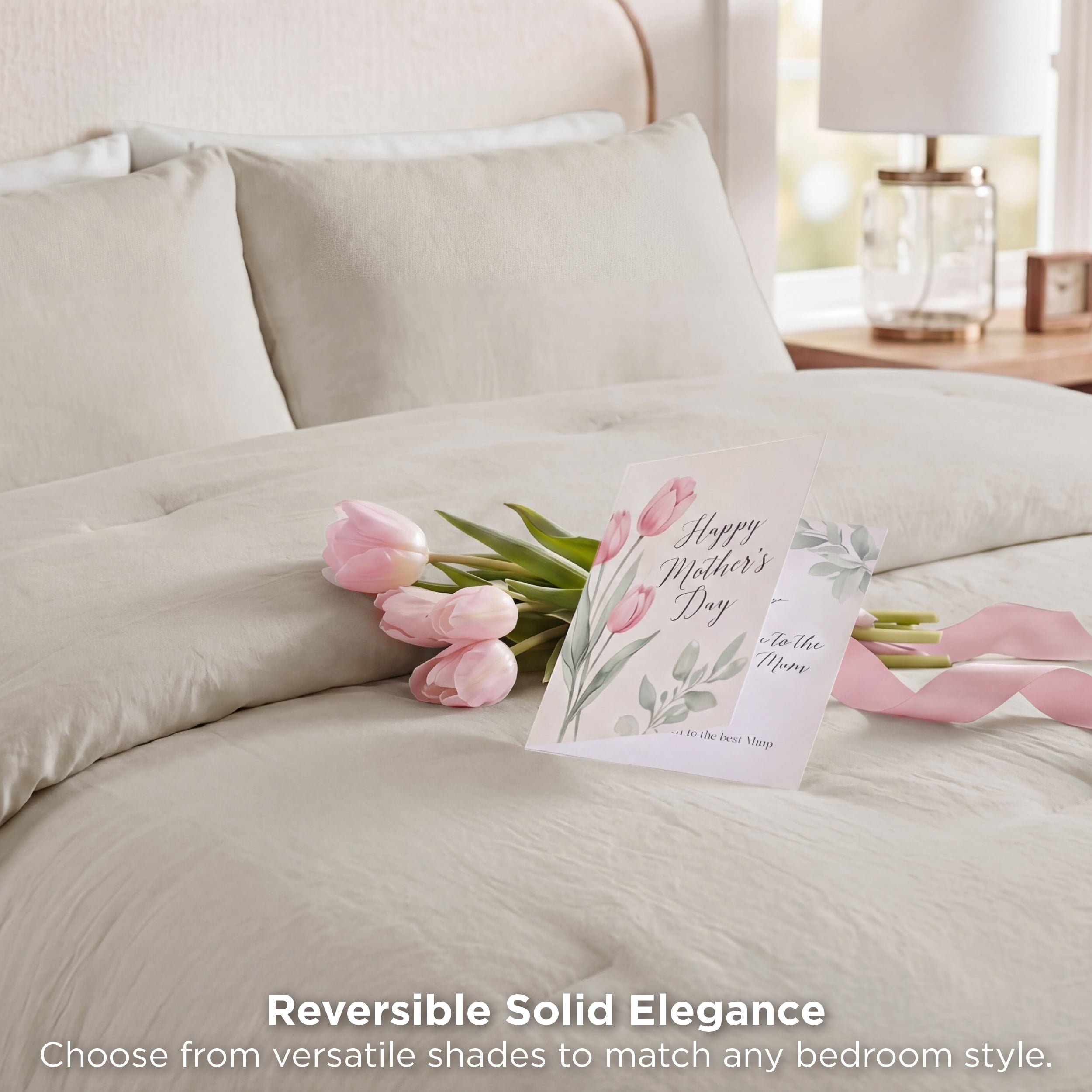 All-Season 3 Pieces Queen Comforter Bedding Set, Beige Bed Comforter Set for All Seasons, 1 Lightweight Prewashed Comforter and ... - Hypoallergenic Ultra-Fluffy Quilt for Winter Detail