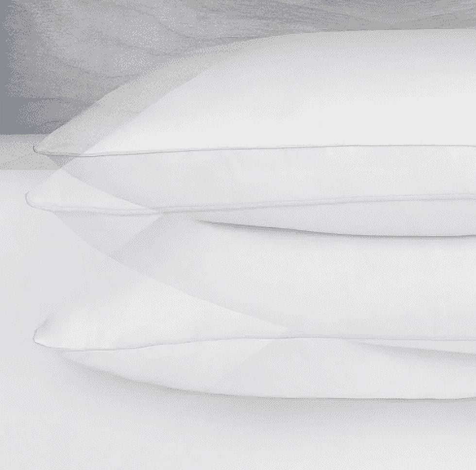 Fluffy Shredded Queen Microfiber Polyester Bed Pillows Hypoallergenic (2 Count) - Orthopedic Shredded Foam Bed Pillow Set Detail