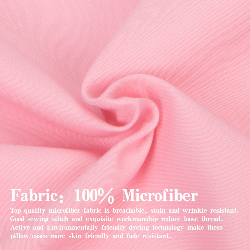 Cooling Sateen Microfiber Bed Sheets Set - 1800 Series Soft Sheet Set- 3 Piece - Twin XL - Pink - Cooling Hotel Quality Bedding Sheets and Pillowcases Detail
