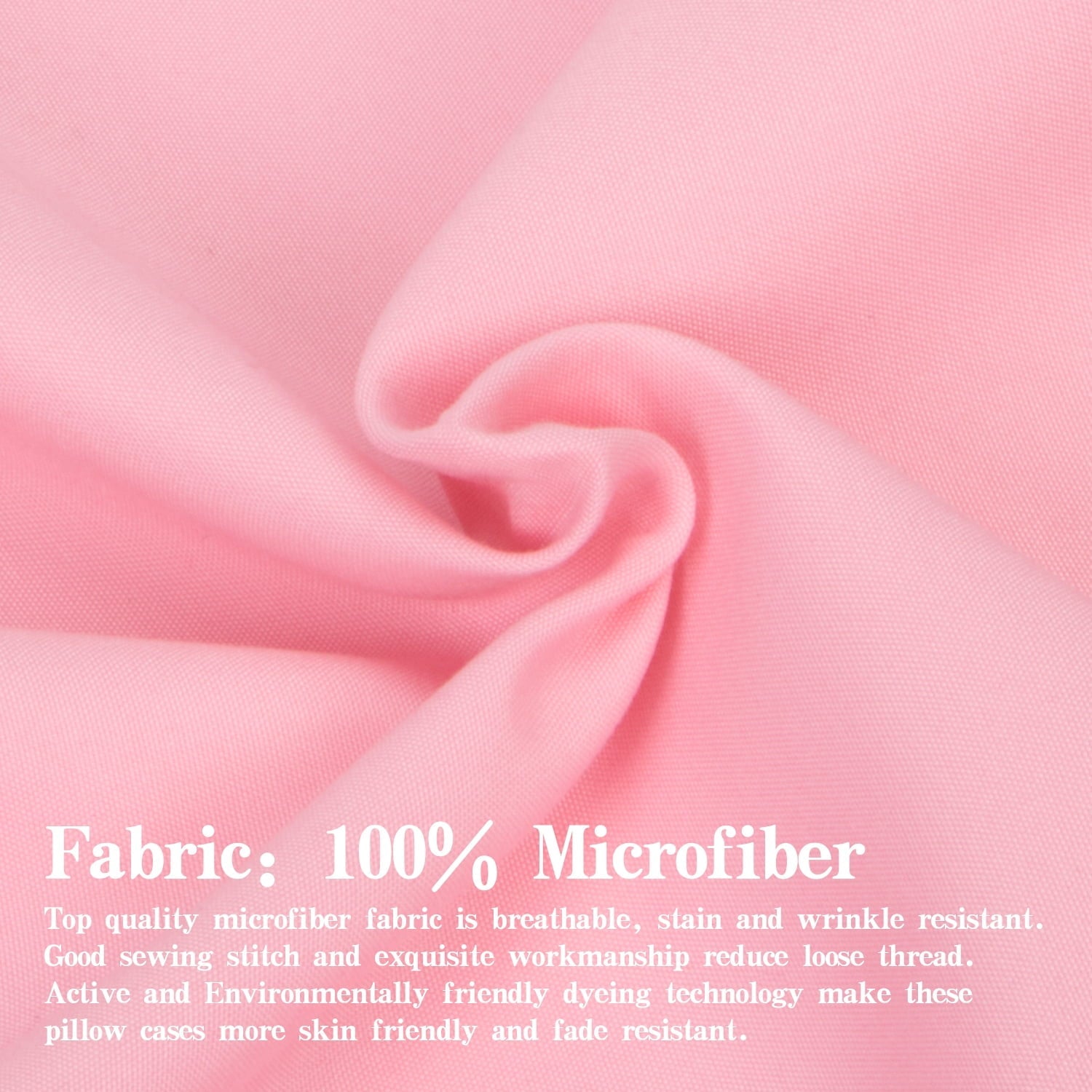 Cooling Sateen Microfiber Bed Sheets Set - 1800 Series Soft Sheet Set- 3 Piece - Twin XL - Pink - Cooling Hotel Quality Bedding Sheets and Pillowcases Detail