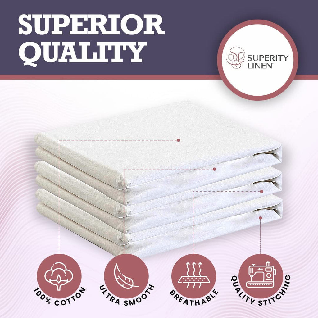Premium Egyptian Cotton Oversized King Size Flat Sheet for Bed - 100% Cotton - Durable and Comfortable with 200 Thread Count - Soft, Breathea... - Breathable Egyptian Cotton Flat & Fitted Sheets Detail