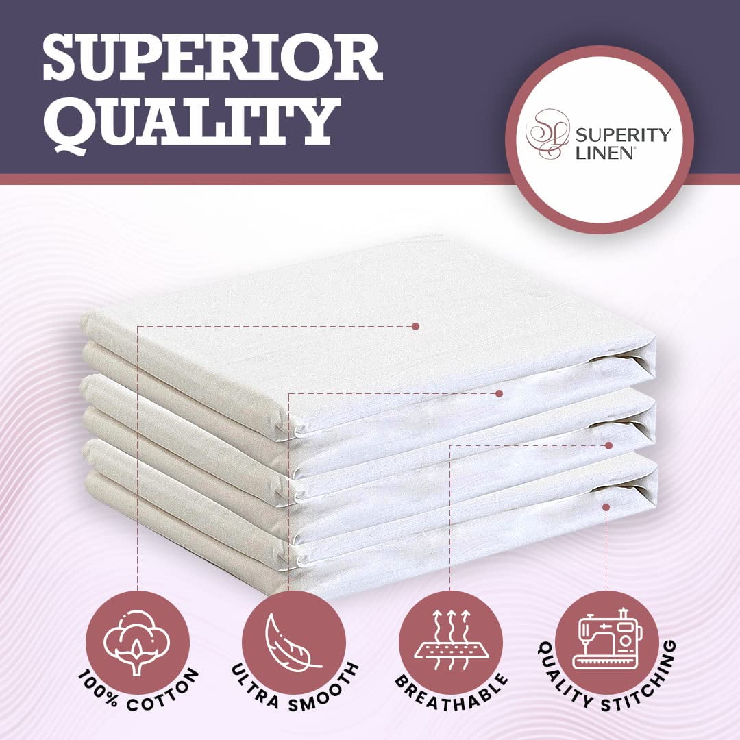 Premium Egyptian Cotton Oversized King Size Flat Sheet for Bed - 100% Cotton - Durable and Comfortable with 200 Thread Count - Soft, Breathea... - Breathable Egyptian Cotton Flat & Fitted Sheets Detail